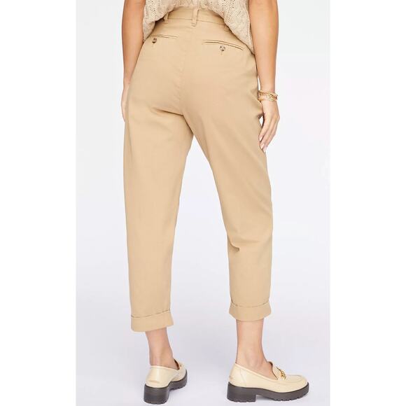 Pistola Kellin Pleated  High Waist Khaki Trouser Ankle Pants $128 Womens Size 29 - Picture 5 of 13